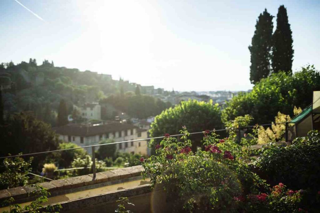 giardino delle rose più bello d'Italia, vista unica