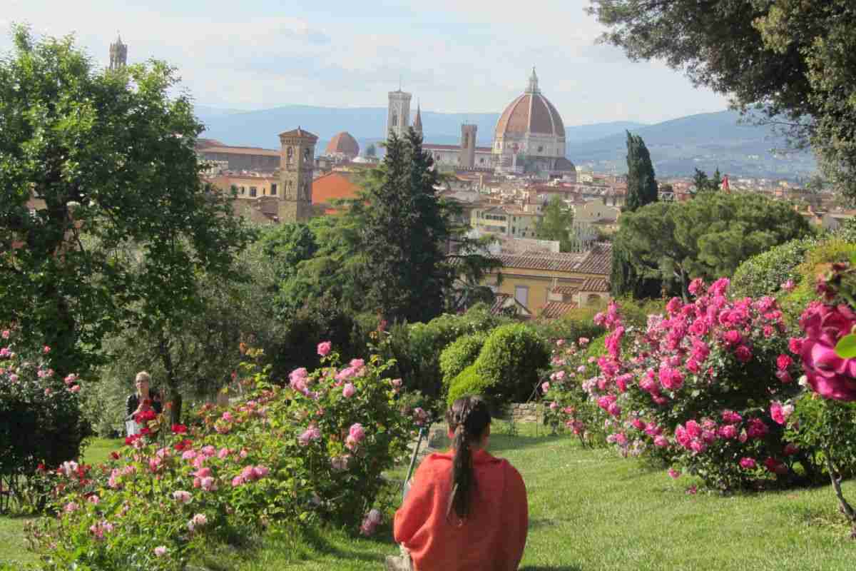 giardino delle rose, vista mozzafiato su firenze