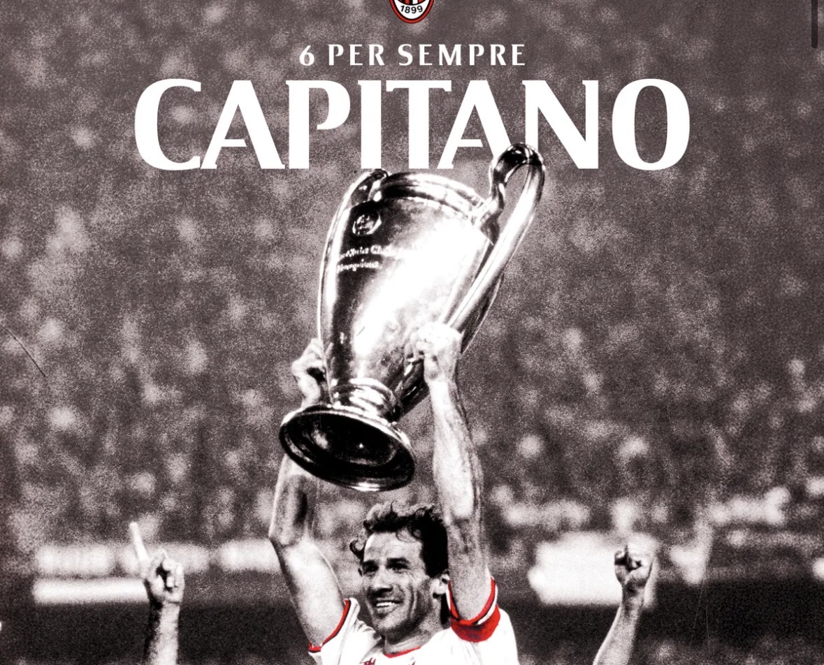 Immagine celebrativa di Franco Baresi (www.acmilan.com)